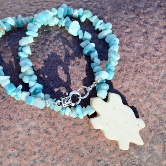 Turtle Pendant Amazonite Necklace HOST Pick - Picture 2 of 4